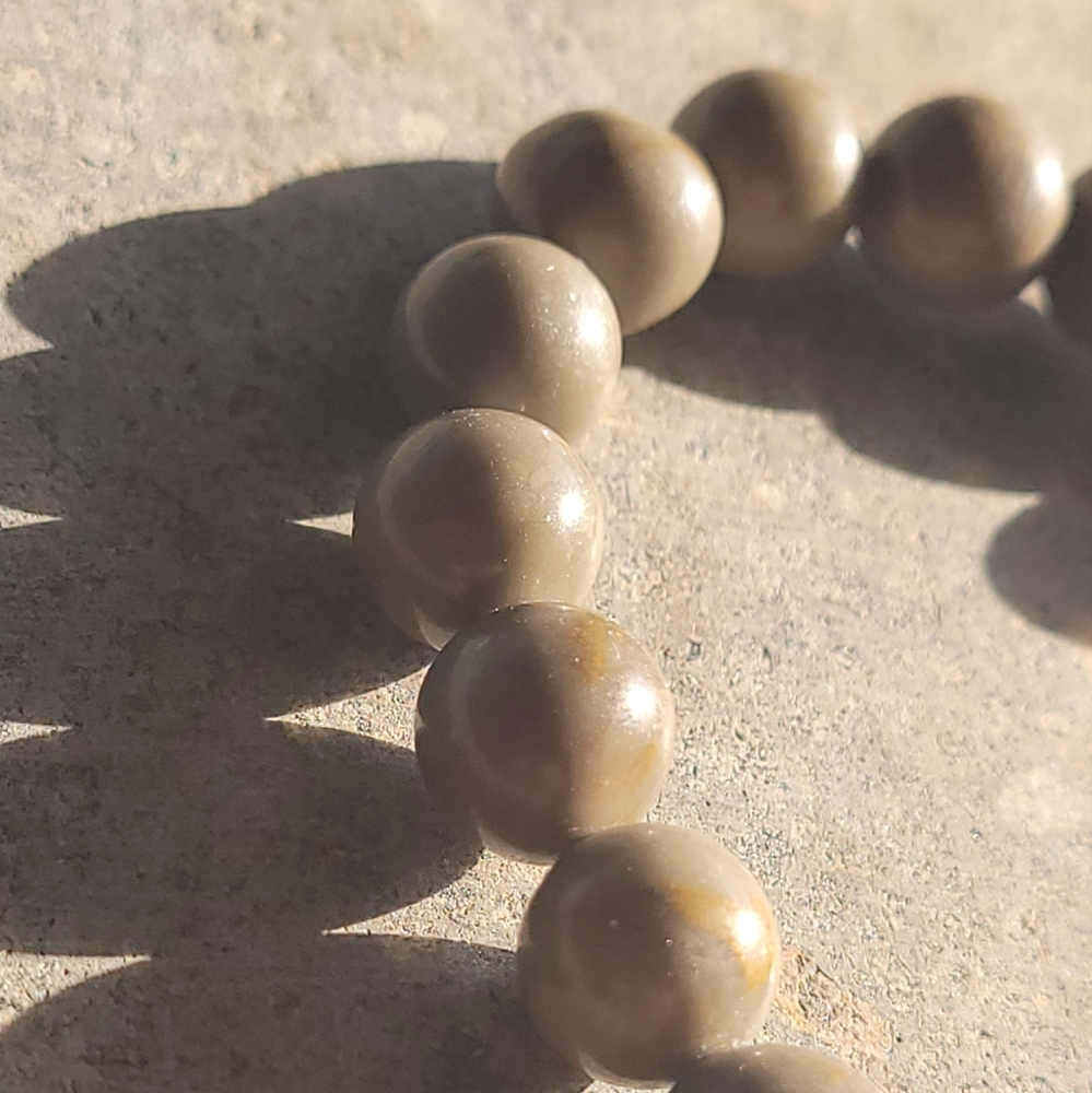 🤍3/$30 Rhodocrosite & Rose Quartz Stone Bracelet - Picture 2 of 6